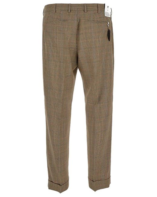 Mens Clothing Trousers Slacks and Chinos Casual trousers and trousers for Men PT Torino Wool Edge Trousers in Beige Natural 