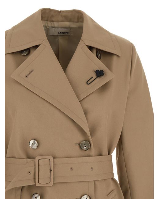 Lardini Natural Double-breasted Trench