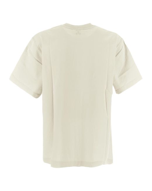 Closed White Cotton T-Shirt for men
