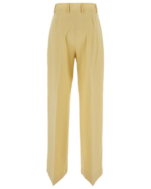 Fabiana Filippi Yellow High Waist Trousers