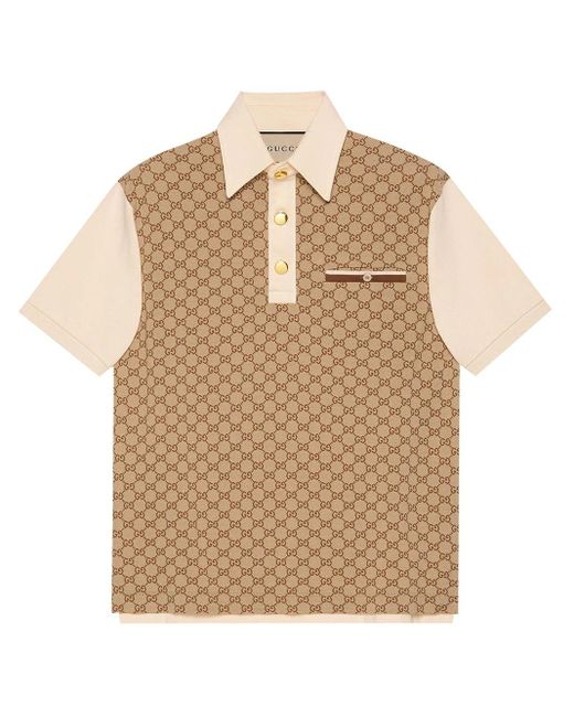 Gucci Natural T-shirts And Polos Beige for men