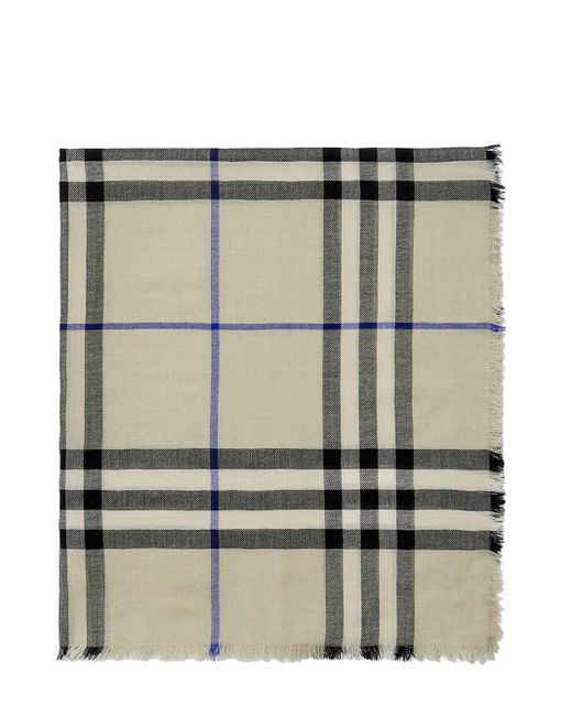 Burberry Natural Checked Scarf for men