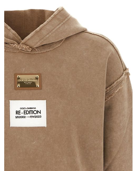 Dolce & Gabbana Natural Re-edition Hoodie for men
