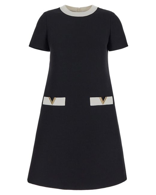 Valentino Black Wool Dress