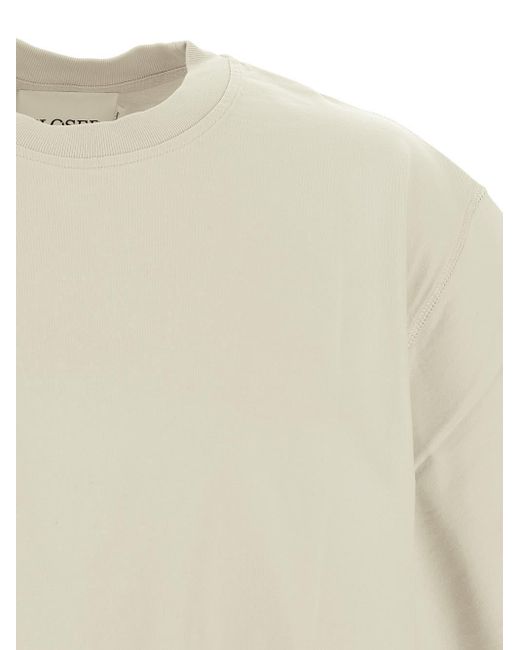 Closed White Cotton T-Shirt for men