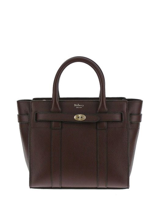 Mulberry Red Mini Zipped Bayswater