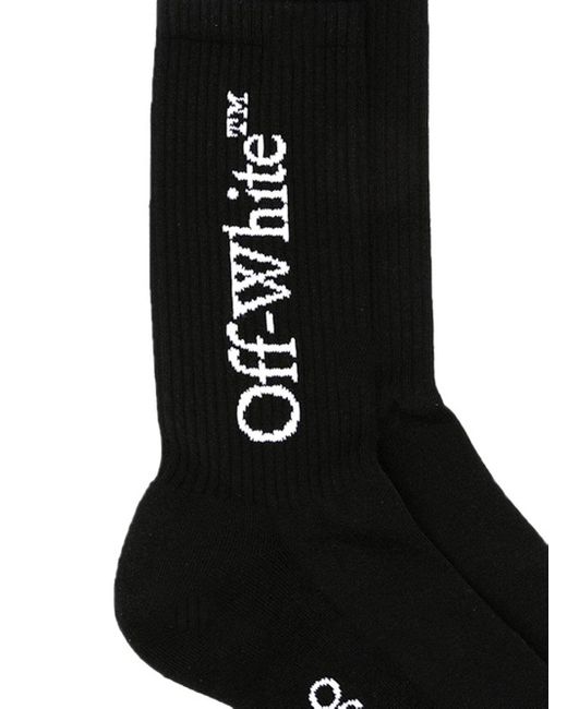 Off-White c/o Virgil Abloh Black Logo Sock for men
