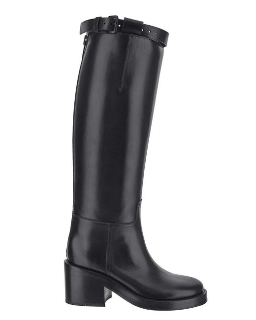 Ann Demeulemeester Stan Hell Riding Boots in Black Lyst