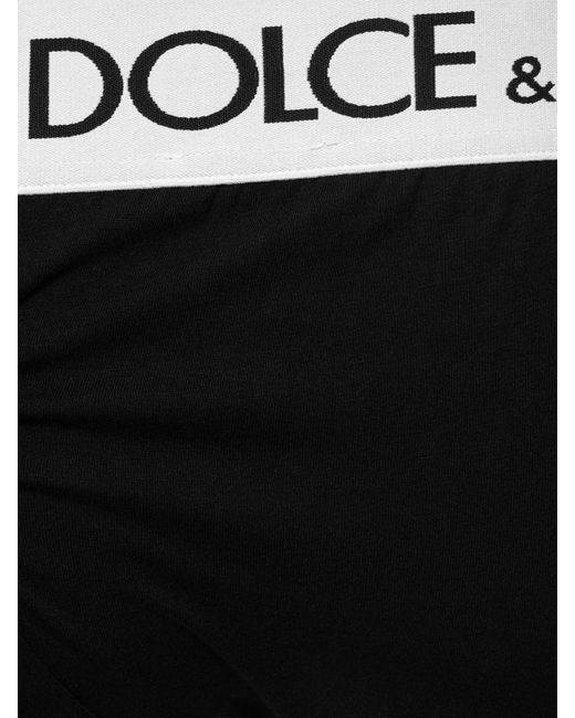 Dolce & Gabbana Black Midi Brief for men
