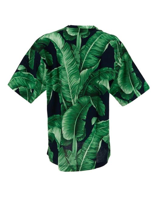 Dolce & Gabbana Green Cotton T-shirt for men
