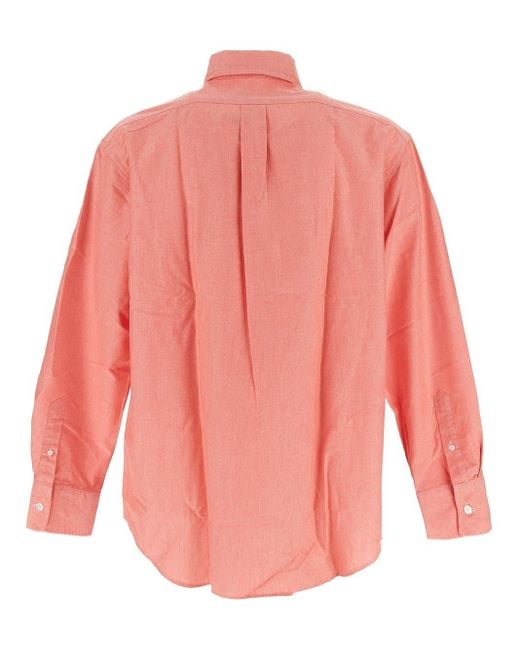 Maison Kitsuné Pink Fox Shirt for men