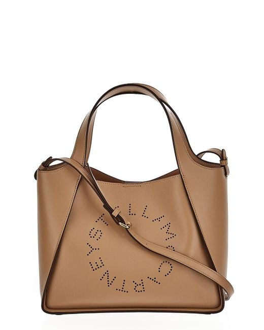 Stella McCartney Brown Logo Crossbody Bag