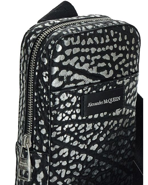 Alexander McQueen Black Phone Bum Bag for men