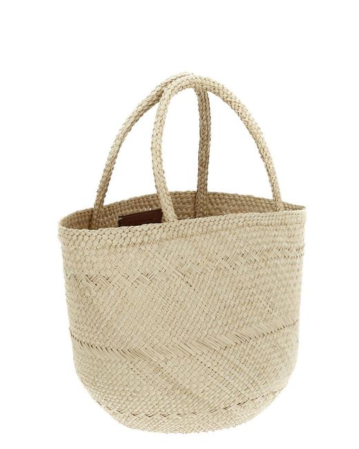Ulla Johnson White Marta Small Basket Bag