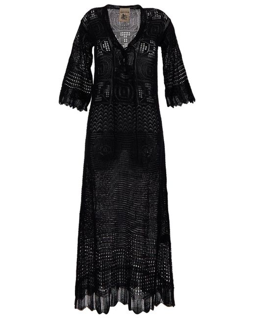 Semicouture Black Cotton Dress