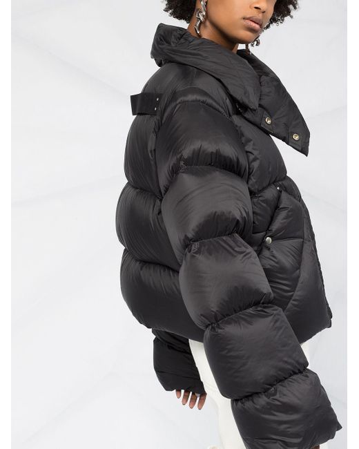 Rick owens black puffer jacket clearance
