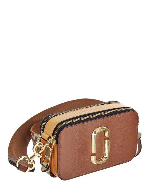 Marc Jacobs Brown The Snapshot Leather Cross-body Bag
