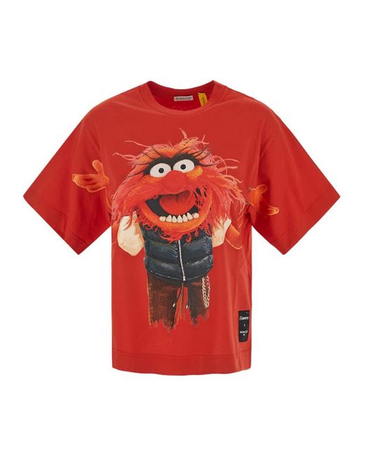 2 Moncler 1952 Muppets Shirt in Red | Lyst UK