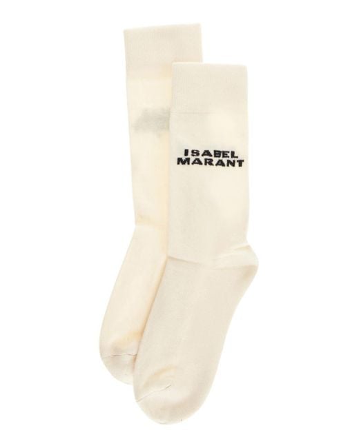 Isabel Marant White Cotton Socks