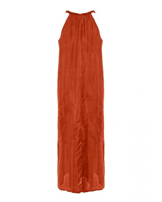 THE ROSE IBIZA Orange Silk Dress