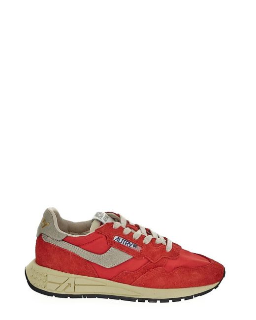 Autry Red Reelwind Low Sneakers