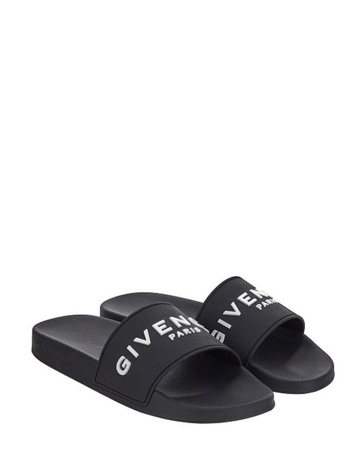 Givenchy Black Logo Slide for men
