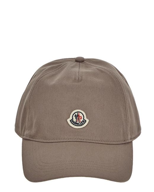 Moncler Brown Cotton Baseball Hat