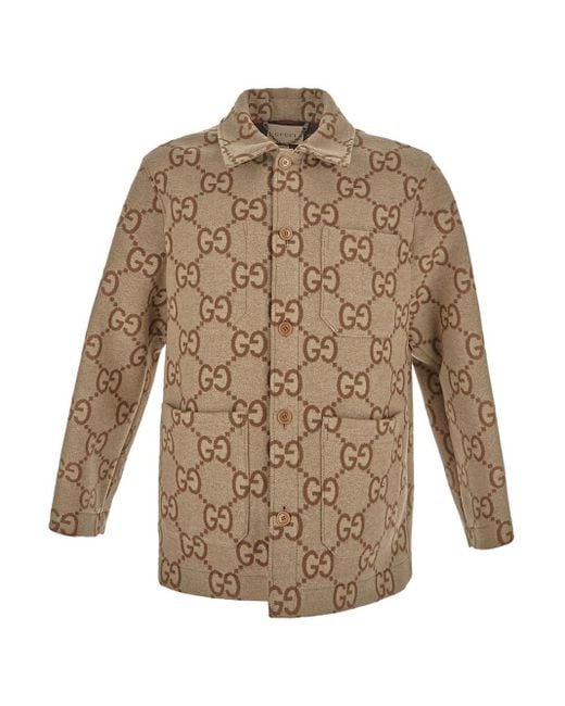 Gucci Natural Jumbo GG Jacket for men