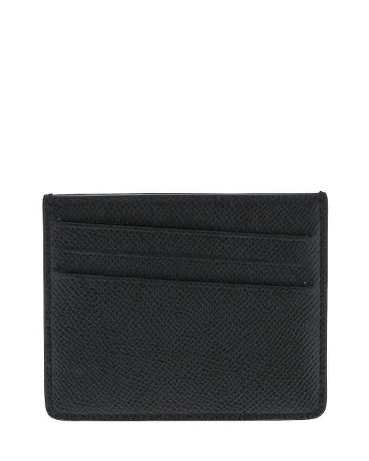 Maison Margiela Leather Card Case in Black | Lyst