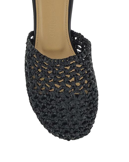 Gentry Portofino Black Flat Mule