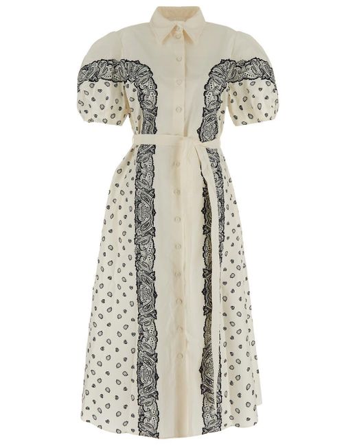 Chloé White Printed Dress