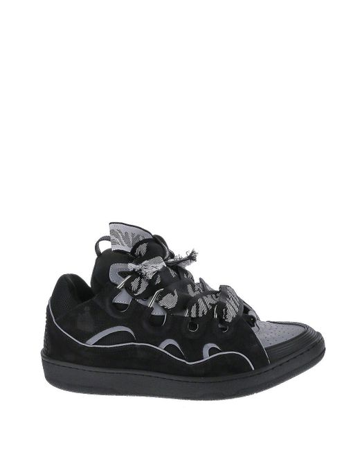 lanvin curb sneakers men