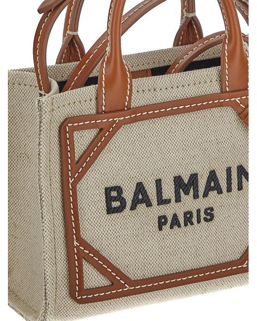 Balmain Brown B-army Shopper Mini Bag