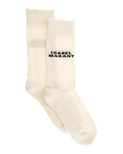 Isabel Marant White Cotton Socks