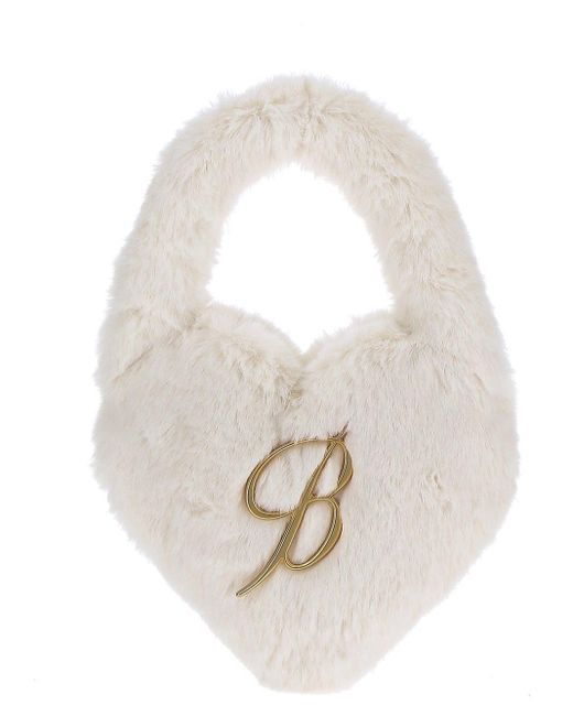 Blumarine White Heart Bag