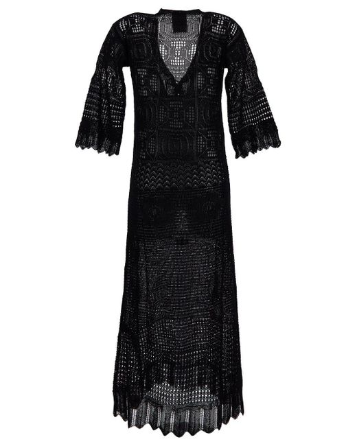 Semicouture Black Cotton Dress