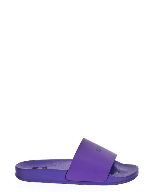 Off-White c/o Virgil Abloh Purple Violet Slides