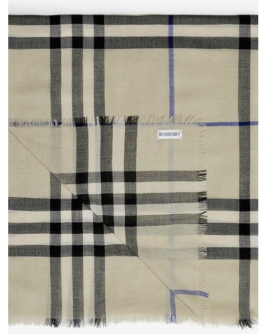 Burberry Natural Checked Scarf for men