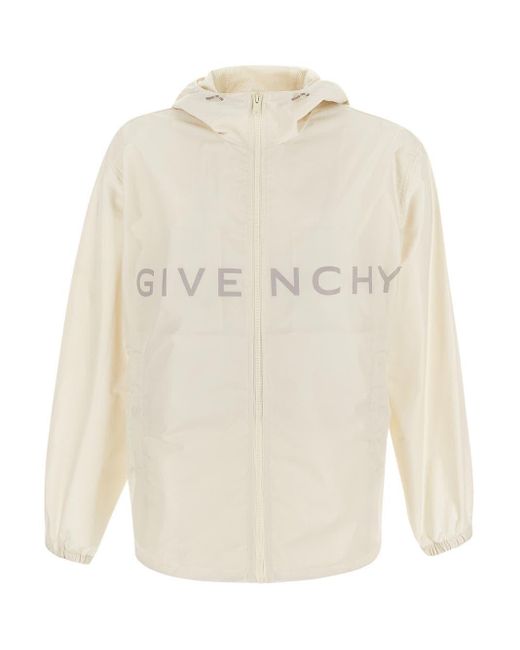 Givenchy White Logo Jacket for men