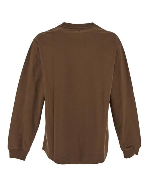 Closed Brown Cotton T-shirt for men