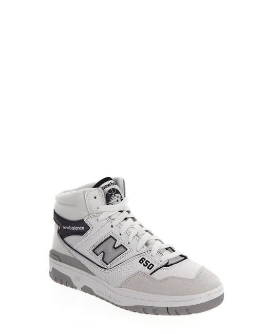 New Balance 650 Hightop Sneakers in White Lyst