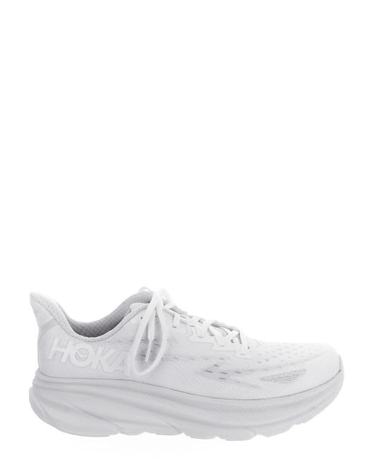 Hoka One One White M Clifton 9 for men