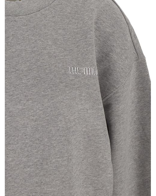 The Attico Gray Logo Sweatshirt