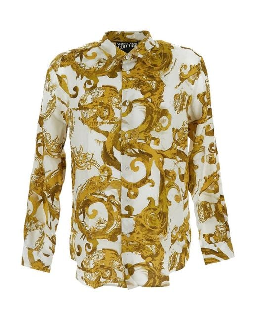 Versace Metallic Baroque Shirt for men
