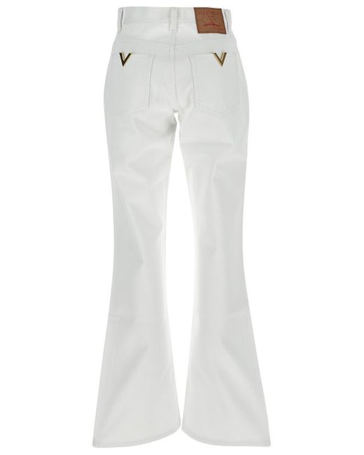 Valentino White Flared Jeans
