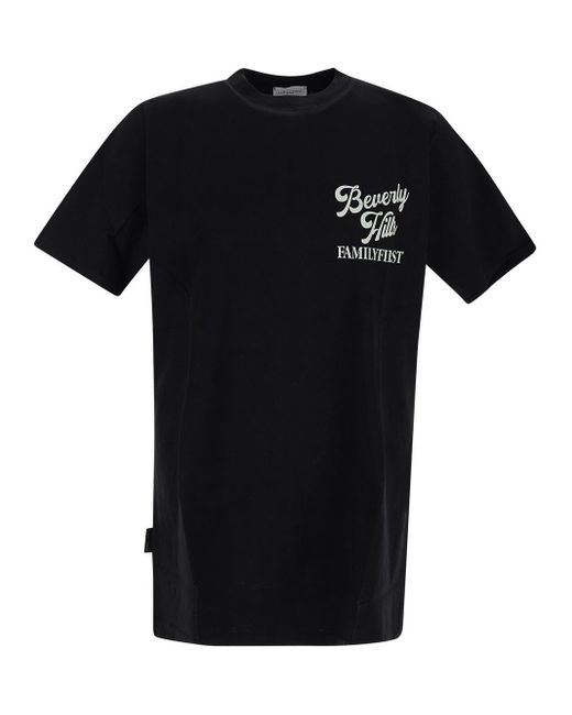 FAMILY FIRST Black Cotton T-shirt for men