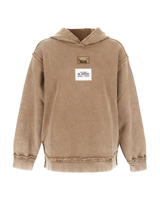 Dolce & Gabbana Natural Re-edition Hoodie for men