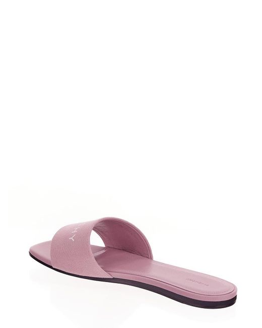 Givenchy Pink 4g Flat Sandals