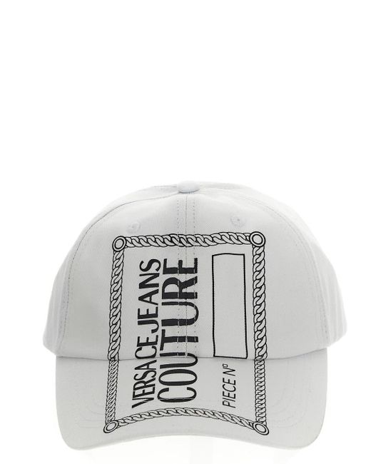 Versace Gray Cotton Hat