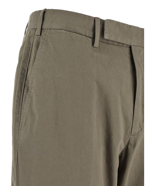 Zegna Gray Cotton Trousers for men
